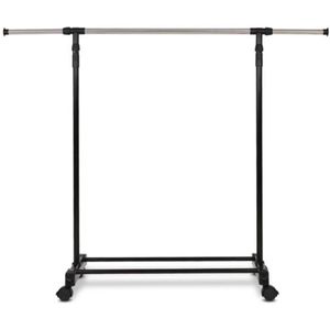 Draagbare Afneembare Enkele Kleren Rail Opknoping Kledingstuk Rack Wielen Verstelbare Hoogte Outdoor Droogrek Houders Organizer Hwc