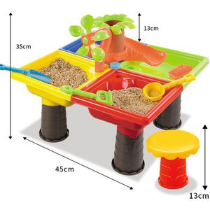 Kinderen Strand Tafel Set Zand Emmer Water Wiel Tafel Speelgoed Outdoor Strand Zandbak Dolfijn Speelgoed Voor Kind Baby Leuk Speelgoed set