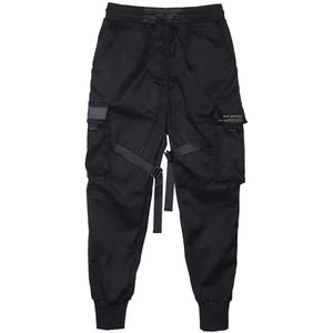 Mannen Stijlvolle Loose Fit Casual Harem Joggers Sweatpant Hip Hop Broek Multi Pocket Cargo Broek Comfortabele Lichtgewicht