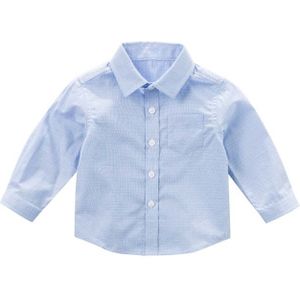 DB8490 dave bella herfst baby jongens shirt jongens blauw kleding baby boutique shirts kinderen top