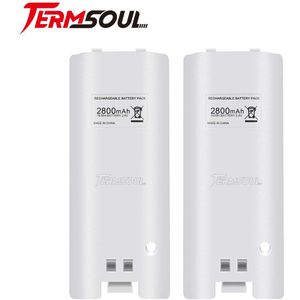Termsoul Batterij Pack voor Wii LU08 2 stks 2800 mah Hoge Capaciteit Oplaadbare Batterijen Pack voor Nintendo Wii Remote Controller