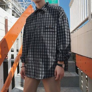 Plaid Button Up Korte Mouwen Voor Mannen Zachte Heren Lange Mouwen Casual Koreaanse Shirts Voor Mannen Shirts BG50SS