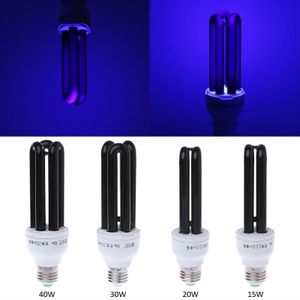 E27 15/20/30/40W UV Ultraviolet Fluorescerende Blacklight CFL Light Bulb Lamp 220 V- m15