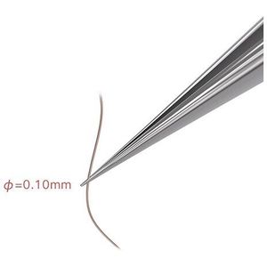 Qianli Vliegende Draad Pincet Precisie 0.15mm 0.1mm niet-magnetische Roestvrijstalen Pincet voor Mirco IC Reparatie Tools