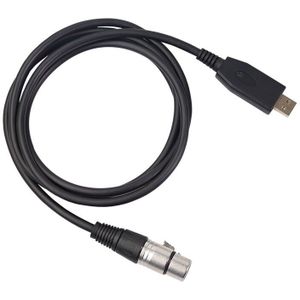 Usb Microfoon Kabel 10Ft, Usb Male Naar Xlr Female Microfoon Link Converter Kabel Studio O Kabel Connector Cords Adapter