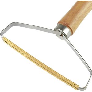 Houten Handvat Depilator Mini Draagbare Lint Fluff Remover Tapijt Kasjmier Trui Fiber Wollen Jas Remover Haar Borstel Tool Bont