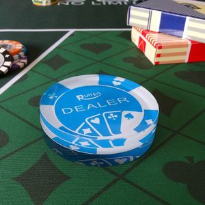 Dealer Button 3 Inch Acryl Poker Card Guard Texas Hold'em Game Accessoires Alle In Big Blind Kleine Blind