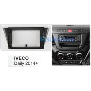 9 Inch Auto Fascia Radio Panel Voor Iveco Daily + Dash Kit Installeren Facia Console Bezel 9 Inch Adapter trim Plaat Stereo Cover