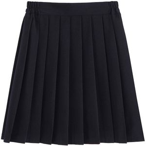 Jk Uniform Rok Japanse College Stijl Klasse Kleding Middelbare Scholieren Elastische Taille Zwarte Plooirok XS-5XL