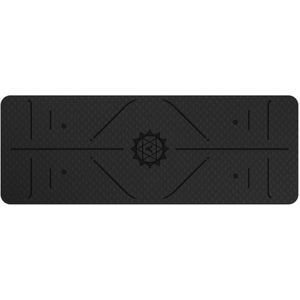 1830*610*6Mm Tpe Yoga Mat Met Positie Lijn Non Slip Tapijt Mat Voor Beginner Eco Vriendelijke gym Matten