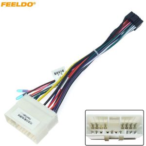 Feeldo Auto Audio Radio 16PIN Kabelboom Adapter Voor Ssangyong Chevrolet Spark Power Calbe Plug Head Unit Harness # HQ6386