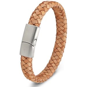 XQNI Top 3 Kleur Gevlochten Lederen Armbanden voor Mannen Vrouwen Rvs Bangle & Armband Mode Mannen Sieraden