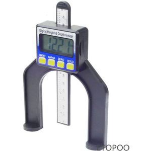 Digitale Dieptemeter Lcd Hoogte Meters Remklauwen Met Magnetische Voeten Voor Router Tafels Houtbewerking Meetinstrumenten