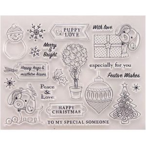 Kerst Ornamenten DIY Siliconen Clear Postzegels Seal Scrapbook Fotoalbum Card Craft Decoratieve Kinderen Speelgoed Clear Postzegels
