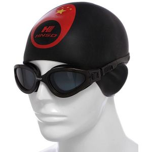 Volwassen Grote Frame Ultra-clear Zwembril Badmuts Set Anti-Fog Waterdicht mannen En vrouwen zwemmen Bril