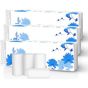 12 Rolls Zachte Toiletpapier Tissue 4-Layer Huishouden Rollss Papier Zonder Aanvullende Non-Geur Thuis Badkamer Keuken accessoires