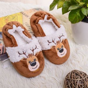 Kocotree Kids Winter Slippers Meisjes Jongens Zachte Warme Wandelaars Schoenen Cartoon Kerstman Houten Vloer Slaapkamer Slipper Jaar Cadeau