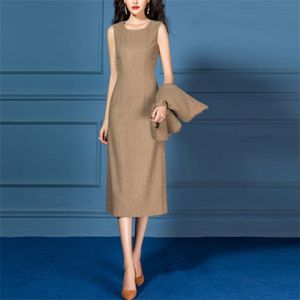 Jurk Past Vrouwen Pak Jas Formele Office Dames Werkkleding Vintage Plaid Slanke Elegante 2 Delige Set Vrouwelijke Plus size
