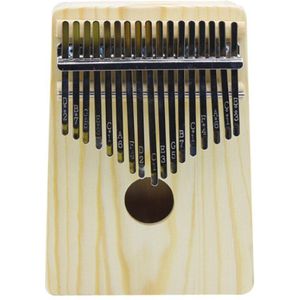 17 Key Kalimba Effen Duim Vinger Piano Kalimba Spelen Met Gitaar