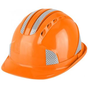 Veiligheid helm Werknemer Bouwplaats Beschermende Cap Ventileren ABS Harde Hoed Reflecterende Streep Helm helm