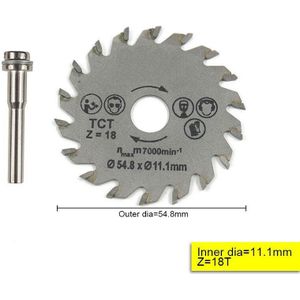 Out Diameter Hout Zaagblad 54.8 Mm Mini Cirkelzaag Blade