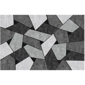 Zwart Wit Grijs Onregelmatige Geometrische Patroon Vloermat Tapijt Voor Woonkamer Moderne Eenvoudige Bed Tapijt Hal Tapijten Keuken Tapijt