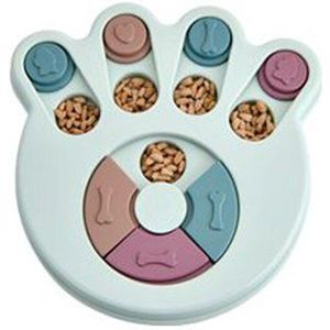 Hond Puzzel Speelgoed Kleine Hond Opleiding Speelgoed Trage Voedsel Kom Lekkende Voedsel Beloning Game Disc Board Puppy Voedsel Feeder dispenser