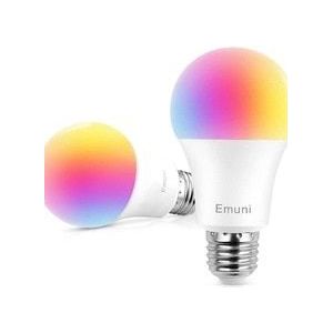 [2 Pack] Kunstmatige Intelligentie Led Lamp, Compatibel Met Alexa, Google Assistent En Jou, Wifi, 9W E27, RGB16 Miljoen Kleuren En Wit 2700K Verlichting, Dimbare Modus Verlichting Geen Hub Nodig, app