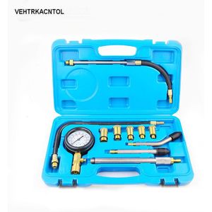 VEHTRKACNTOL Truck Auto Benzine Gas Motor Cilinder Manometer Meter Compressie Druk Lek Gauge Tester Volledige Set