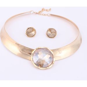 6 Kleur Vrouwen Sieraden Sets Trendy Ketting Oorbellen Verklaring Ketting Voor Party Wedding Directe Verkoop