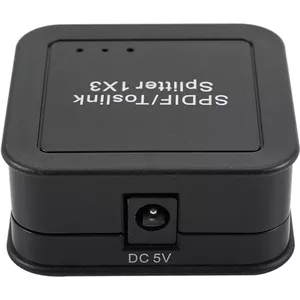 Toslink Optische Splitter 1 In 2 – Verdeel Je Digitaal Audiosignaal Over Twee Apparaten