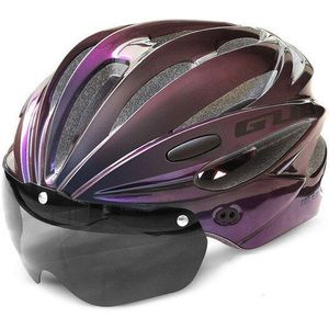 Gub K80 Plus Magnetische Goggle Rijden Helm Een Paar Grijze Lenzen Geïntegreerde Mountainbike Apparatuur Mtb Road Fiets helm