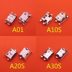 50 Stuks Micro Usb Jack Connector Socket Opladen Poort Plug Voor Samsung Galaxy A01 A015 A015F/Ds A10S A20S a30S