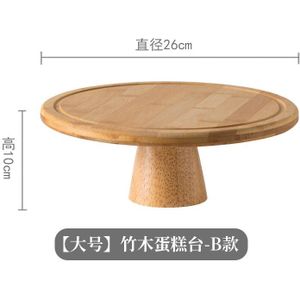 Europese Ronde Houten Taart Plaat Huishoudelijke Dessert Gebak Plaat Log Fruit Thee Lade Taart Tool Bakken Accessoires Keuken Decor