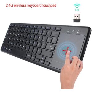 L200 Toetsenbord in Engels en Frans 2.4G Wireless Keyboard voor Tablet Desktop met Touch Mouse