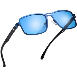 AOFLY Gepolariseerde zonnebril heren Vierkante bril Metalen Frame Mannelijke Zonnebril Rijden Vissen Eyewear