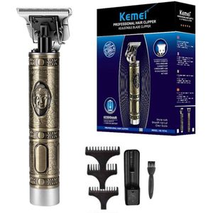 Kemei Professionele Mentrimmer Baard Elektrische Clipper Barbe Haar Snijmachine Herzien Om Outliner Trimmer Tondeuses Mannen