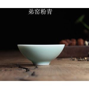 Bamboe hoed cup Aardewerk China Porselein koffiekopje Chinese Longquan Celadon Theekopje kopjes thee set keramische cup Gaiwan theewaar kom