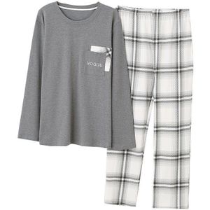 Herfst Winter Heren Pyjama Sets 100% Katoen Nachtkleding Pjs Mannelijke Thuis Pak Lange Mouwen Casual Mannen Pyjama Set Plus size L-3XL Pijama