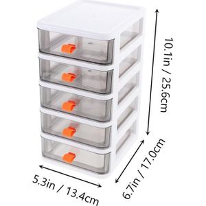 2/3/4/5 Laag Lade Desktop Opbergdoos Make Organisator Cosmetische Sieraden Nagellak Diversen Houder Container