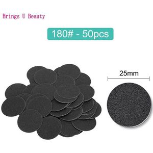 100Pcs Disc Cuticle Eelt Verwijder Tool Voor Elektrische Voet File Eelt Hard Dode Huid Pedicure Gereedschap Vervangbare Schuurpapier