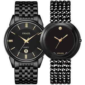 Smael Luxe Klassieke Horloges Set Voor Paar Gen Een Dame Waterdicht Casual Horloge Elegante 9026 1885M Quartz digitale Klok