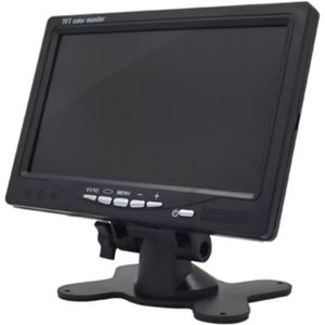7 Inch Hd Tft Lcd Monitor Hd Av Vga-ingang Ingebouwde Luidspreker Voor Vrachtwagens Bus Rv Trailer Reverse rear View Backup Camera