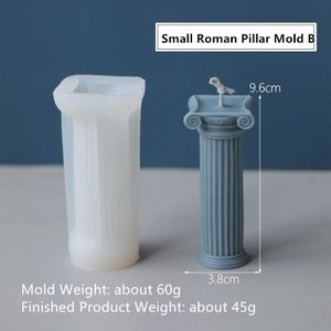 Handgemaakte 3D Rome Pijler Kaars Siliconen Mal 100% Food Grade Klassieke Rome Pijler 2 Soorten Bpa-vrij Voor diy Art Kaarsen