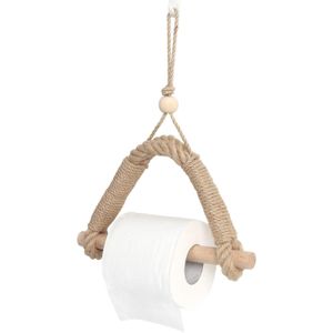 Hennep Touw Toiletpapier Rack Retro Industriële Muur Gemonteerde Handdoekenrek Huishoudelijke Decoratieve Toiletrolhouder