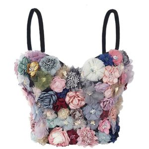 Applique Bloemen Corseletten Bachelorette Bustier Bh Push Up Slim Fit Vrouwen Bralette Cropped Top Vest Plus Size Wedding Bralette