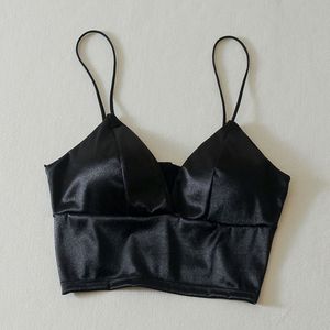 Sexy Tube Top Zijde Borst Wrap Diepe V Multi-Breasted Mouwloze Bra Crop Top Bandeau Bh Wrap Borst beha Vintage Ondergoed