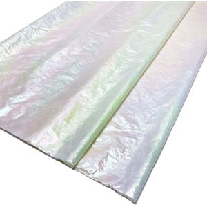 Glitter Metallic Regenboog 40d Nylon Iriserende Stof Voor Down En Zon Bescherming, Wit, Roze, Blauw, groen, Door De Meter