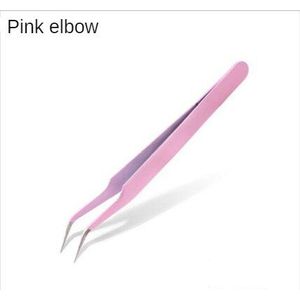 Kleur Pincet Reparatie Tools Industriële Precisie Elleboog Rechte Pincet Reparatie Tools Valse Wimpers Nail Gereedschap