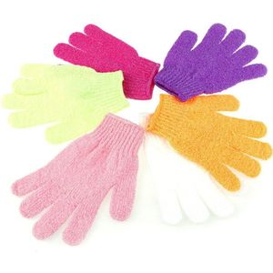 Wassen Huid Spa Schuim Bad Handschoen Douche Handschoenen Scrubber Exfoliërende Terug Scrub Handschoen Stroefheid Body Massage Spons